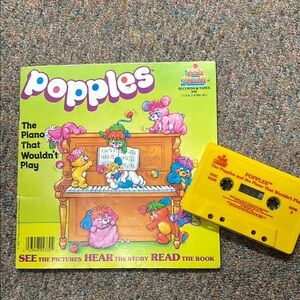 Popples Kids Storybook and Cassette Set